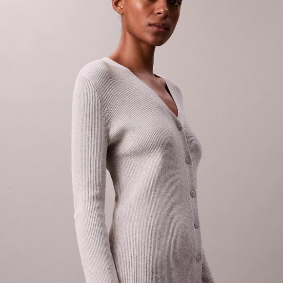 Calvin Klein | Cotton Rib Duster - Picture 2 of 9